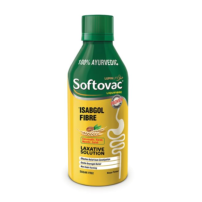 Softovac Isabgol Fibre Laxative Solution Mango Sugar Free